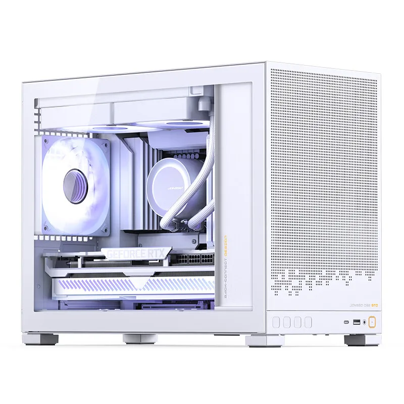 JONSBO D32 MATX Desktop Small Chassis Side Transparent Support Back Insertion Type-C 240 Water Cooling