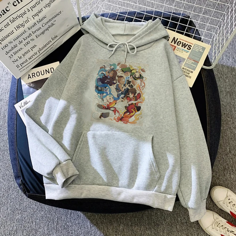Avatar The Last Airbender Felpe Con Cappuccio Donna Anni '90 Streetwear Stile Coreano Funny Pull Felpe Stile Coreano Femminile