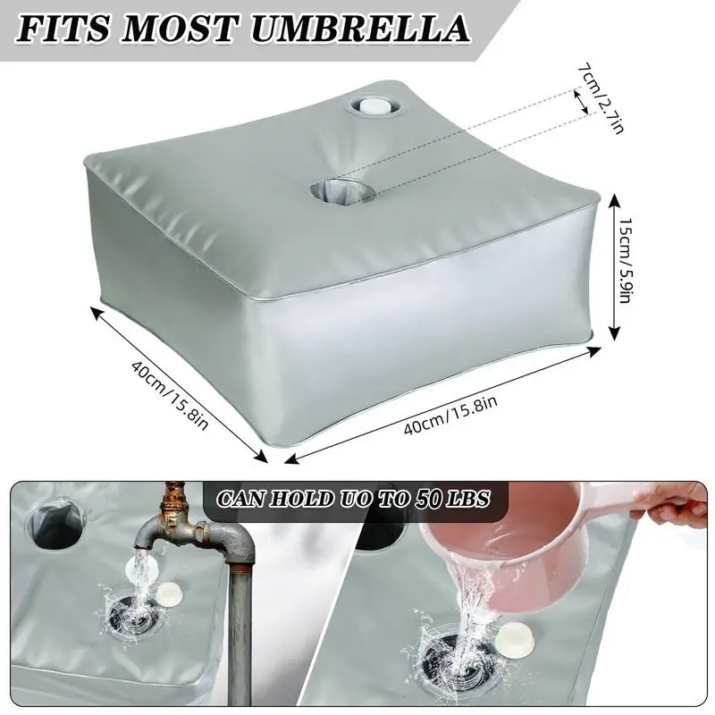 Water Bag For Umbrella Stand Outdoor Umbrella Base Large Capacity Thickened Design