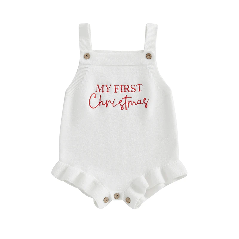 Cashmere Sweater Newborn Baby Boy Girl Christmas Outfit Sweater Romper Overalls
