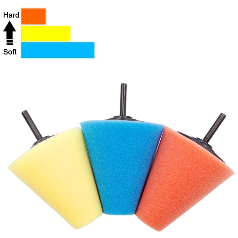 Auto Wheel Polishing Sponge 6mm Polishing Cone for Electric Drill Burnishing Ball Car Hub Sponge Pad car polishing pad car polish pad car polishing sponge polishing sponge set polishing wheel disc polishing wheel kit