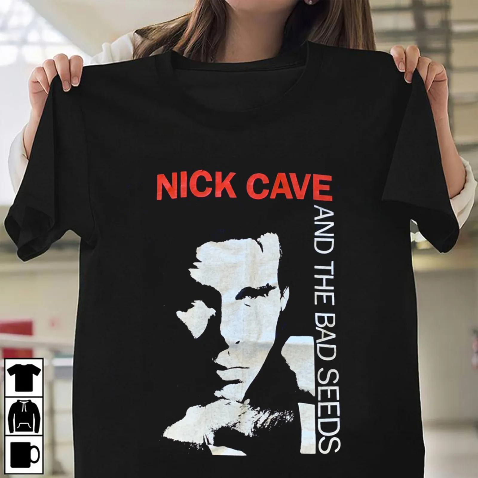 Hot Nick Cave & The Bad Seeds Maglietta Da Uomo Nera S-4Xl Tt2937