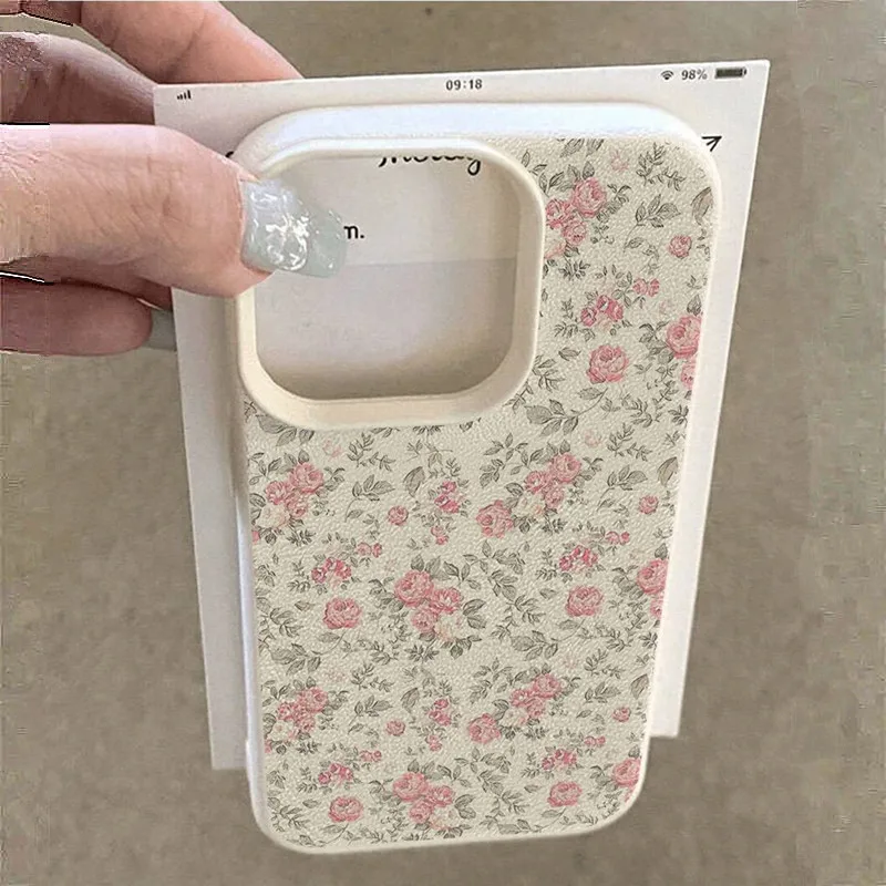 Charming Floral White Soft Phone Case - Classic TPU Cover