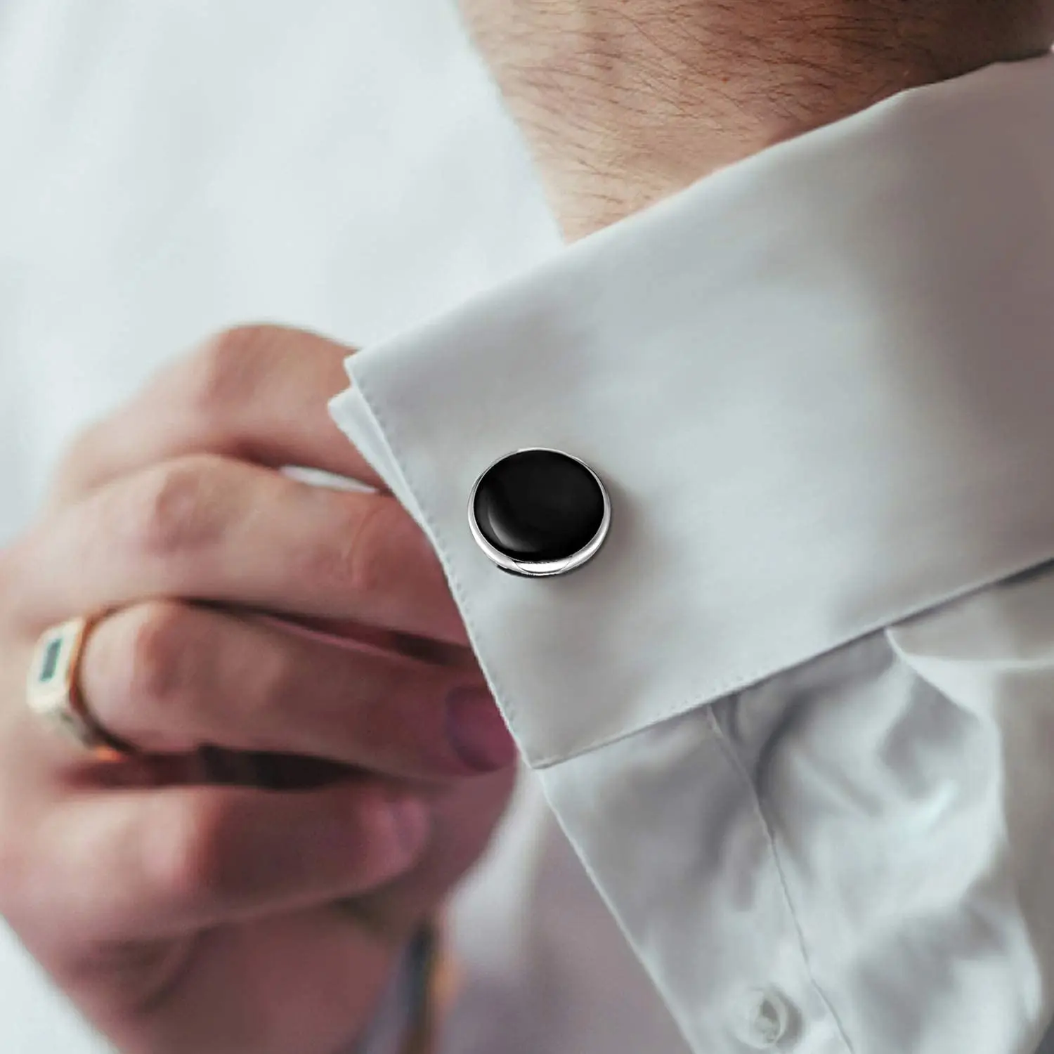 Mens Cufflinks and Studs Set - Tuxedo Accessories for Weddings and Parties