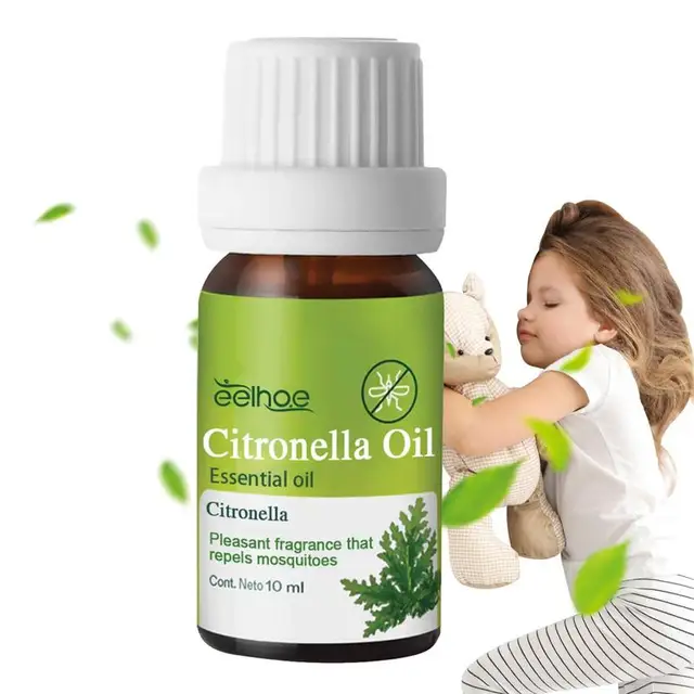 10Ml Szúnyogriasztó Citronella Illóolaj -Diffúzor Tiszta Természetes Illóolajok Szúnyogok Riasztószerei Teafa - Image 4