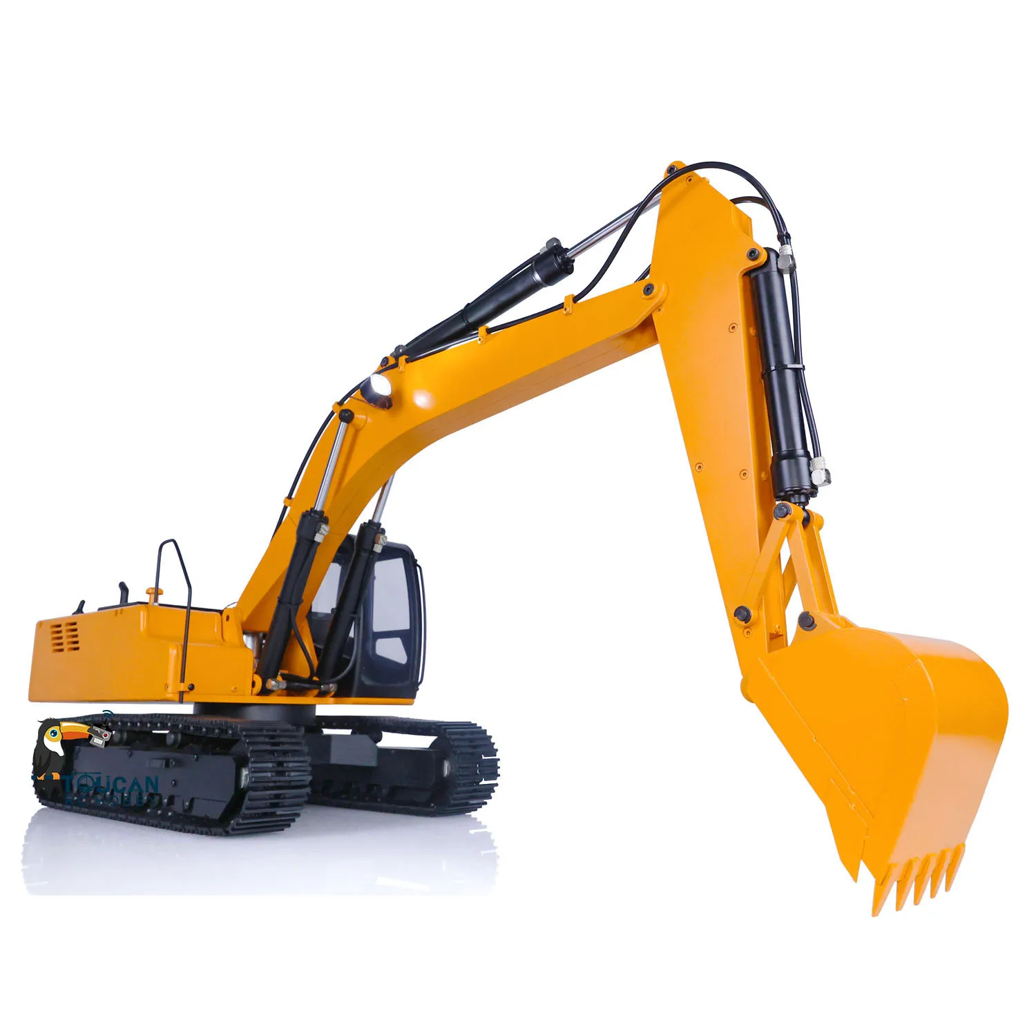 JDM 1/12 Hydraulic Excavator Painted Assembled RC Model Pump Tracks Elextric Digger Remote Control Toucan Model Toy TH18484 3