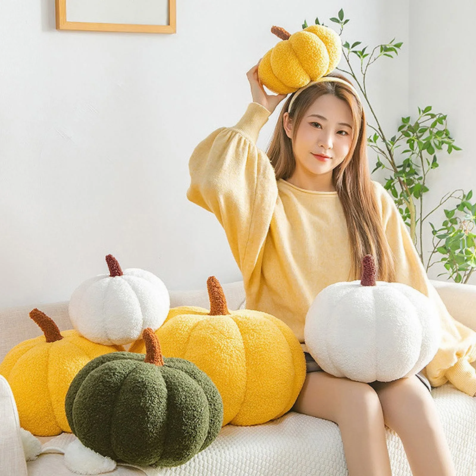 

Dribble Plush Stuffed Pumpkin Pumpkin Plush Toys Durable Halloween Pumpkin Decorative Sofa Soft Pumpkin Toys Gifts Trooper Plush