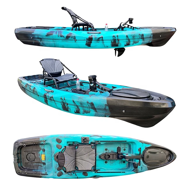 Gasoline Air-cooled Jet Type Outboard Motor 2-stroke Pedal Engine Kayak（Light  blue） - AliExpress