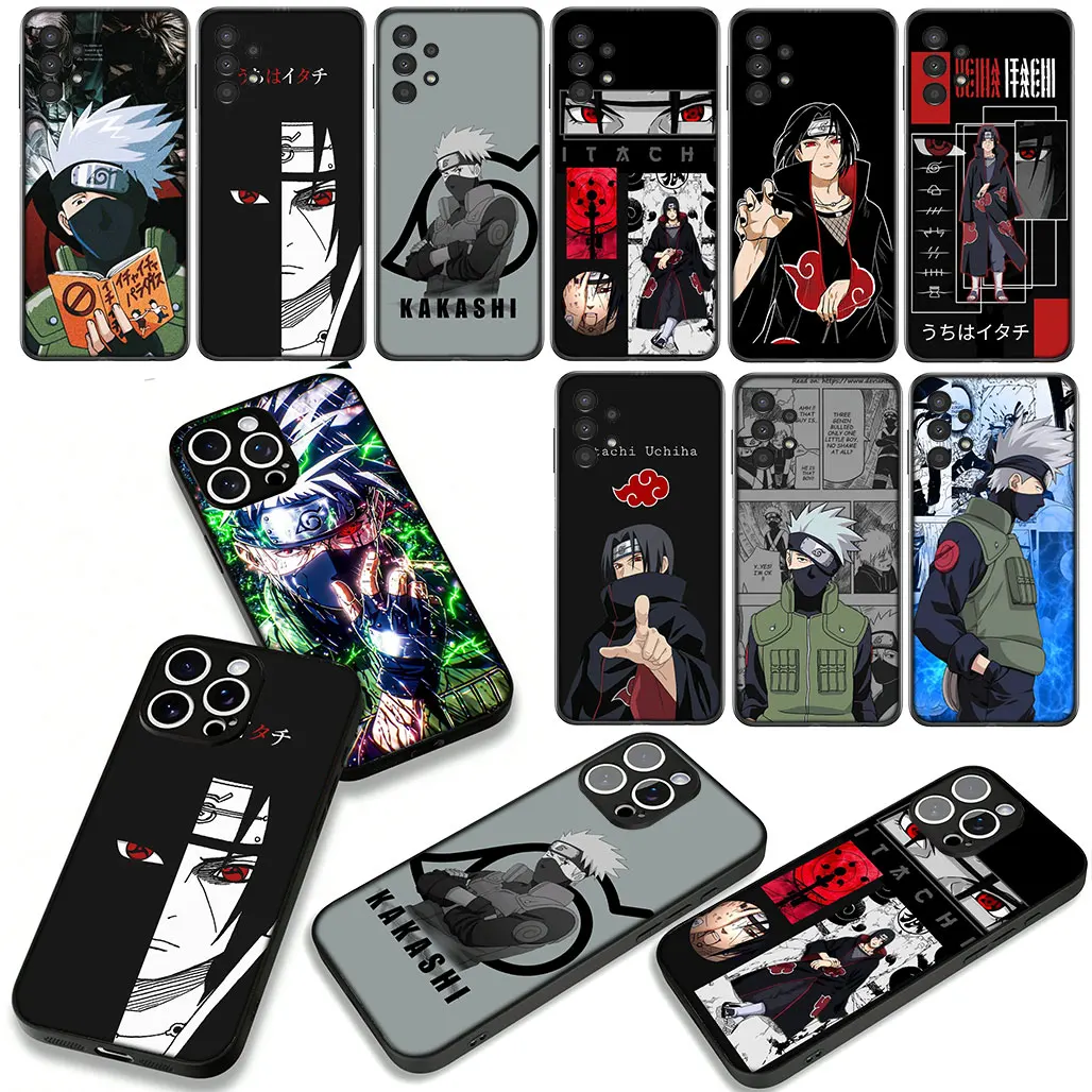 Kakashi and Itachi Anime Phone Case - Cool Ninja Design Cover