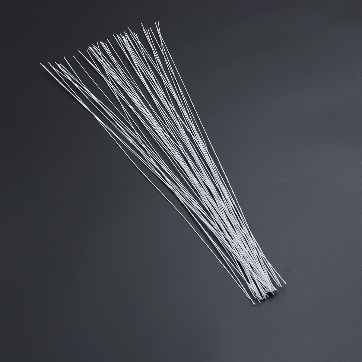 50pcs 24 Gauge White Floral Wire Stem Artificial Flower Arrangement