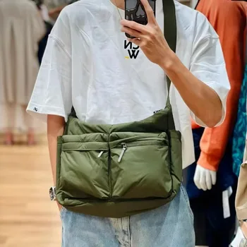 أنيقة عارضة متعددة جيب رسول حقائب للنساء أزياء النايلون حقيبة يد حقيبة كتف السيدات كبيرة السفر حقيبة تسوق المحفظة 6