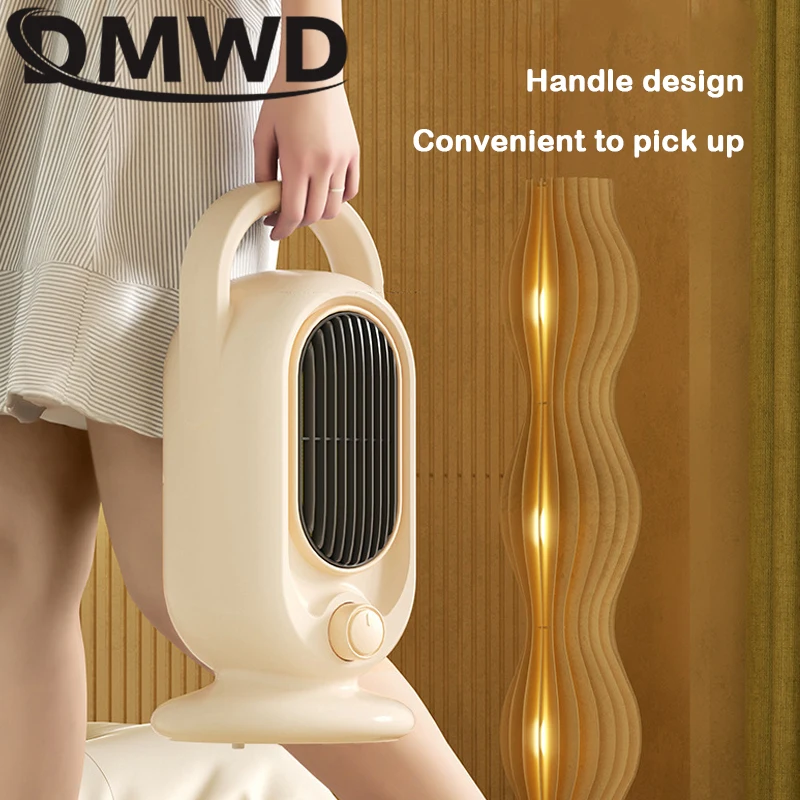 DMWD Electric Heater 800W Fast Heating Fan Portable Winter Warmer Overheat Room Air Heating Stove Household Radiator 4
