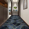 European Geometric Villa Long Corridor Carpet Runner Hall Passageway Home Large Rug Nordic Modern Stairway Comfortable Floor Mat 4