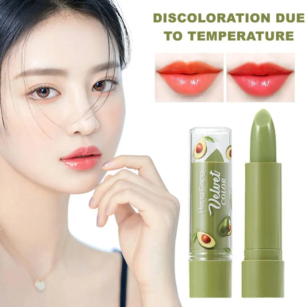 Avocado Lip Balm Green Velvet Jelly Matte Lipstick Spring And Summer Non-stick Color Changing Lip Gloss Lasting Moisturize