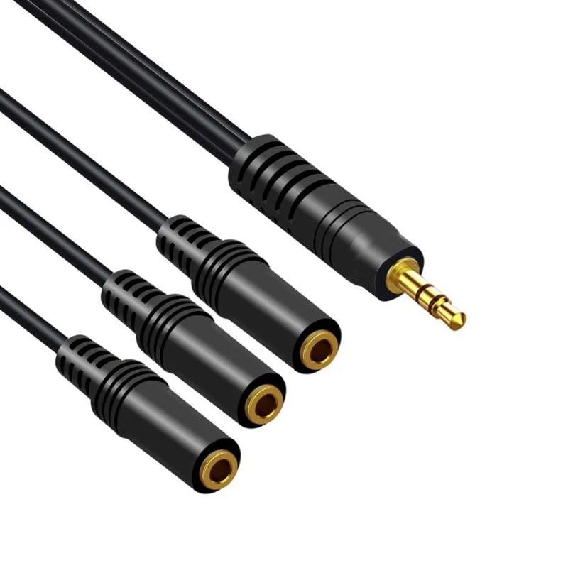 Multi-Port 3.5mm Audio Splitter Cable for Headphones and Speakers