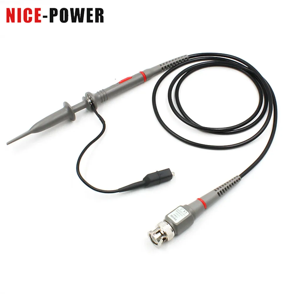 1 Pz Oscilloscopio Sonda Dc-100Mhz Scope Clip Sonda 100Mhz P6100 300V Attenuatore X1 X10 Cavo Connettore Bnc Fai Da Te Più Nuovo