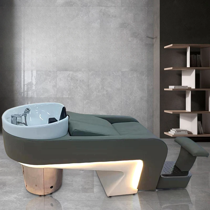 Beauty Speciality Shampoo Chairs Luxury Modern Spa Stylist Shampoo Bed Salon Makeup Silla Barberia Chaise Furniture HD50XF