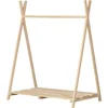 South Shore Sweedi Scandinavian Clothes Rack for Kids-Natural Pine 2