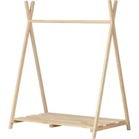 South Shore Sweedi Scandinavian Clothes Rack for Kids-Natural Pine 2