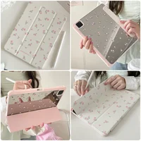 Tablet case For iPad 2024 M4 Pro 11 12.9 13 inch case 2022 10th Gen Cover 10.2/9.7 inch Air 6 5 4 3 Case with Pencil Slot Holder 1