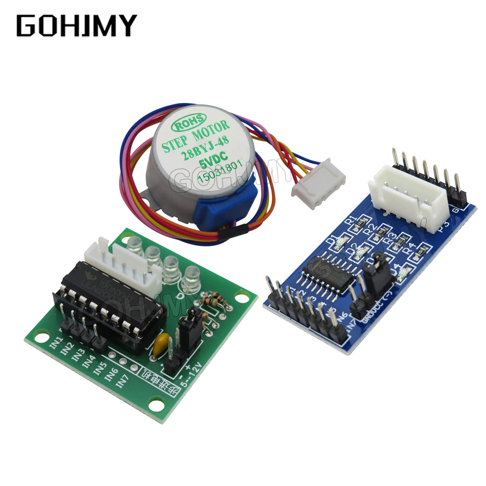 Dc 5V 28 Byj48 Motore Passo-Passo Piombo 25Cm Riduttore Passo Passo Motore Passo-Passo 4 Fasi 28 Byj48 Per Arduino Kit Fai Da Te Uln2003 Scheda Driver