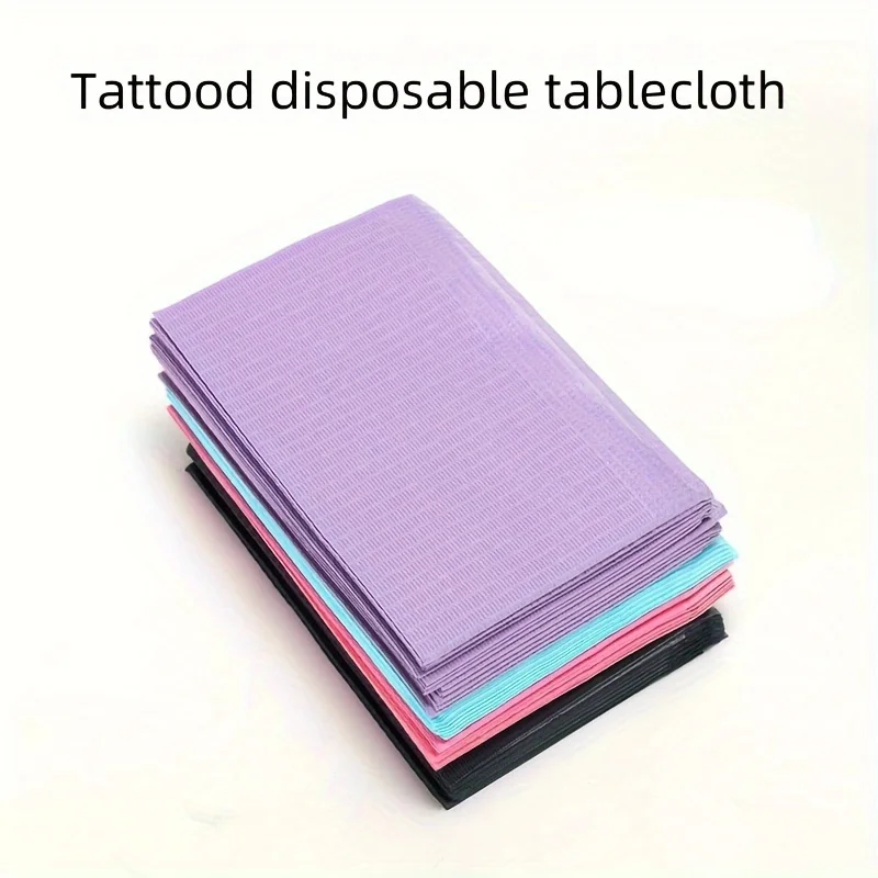 110PCS Disposable Tattoo Clean Pad Multicolour Tattoo Bibs Table Covers Clean Patient Dental Napkins Tattoo Accessories 2