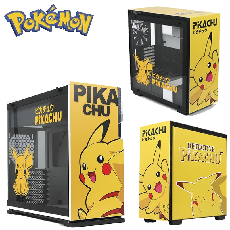 Pokemon Pikachu Automata ATX Gaming PC Case Stickers Anime Cartoon ...