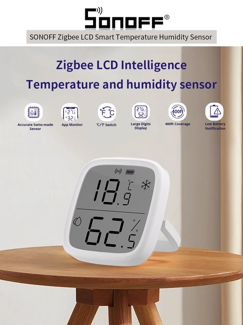 Test du capteur de température avec écran Sonoff Zigbee - Blog Dautek