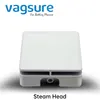 Square Aluminum-Alloy Steam Outlet Steam Sauna nozzle Head With Essence Oil Poacket For Bathroom Sauna Shower White Color 1