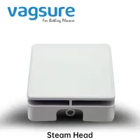 Square Aluminum-Alloy Steam Outlet Steam Sauna nozzle Head With Essence Oil Poacket For Bathroom Sauna Shower White Color 1
