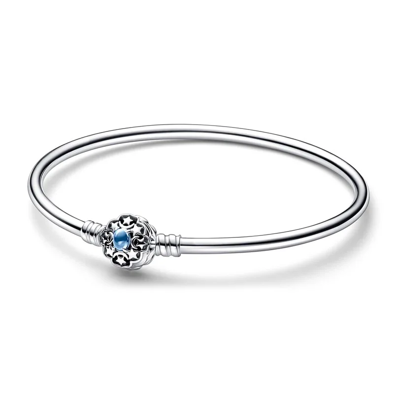 

Pan sterling silver S925 silver bracelet diy dora silver beads silver bracelet snowflake bracelet