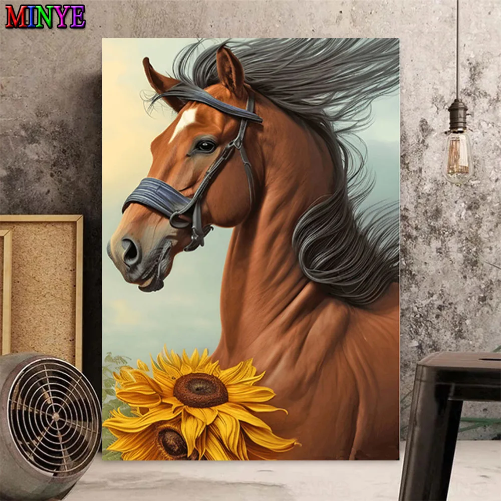 Diamond Art - Sunflower Horse