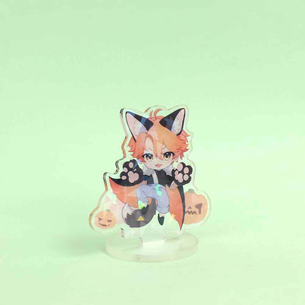 Personalized Anime Character Cartoon Acrylic Stand Custom Transparent Printing Souvenir Birthday Gift Pet Cat Dog Keychain