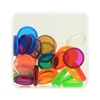 Fromthenon 18/24/28mm Color Clear Mushroom Hole Notebook Disk Ring Disc-bound Binder Rings Scrapbooking Planner Accessories 6