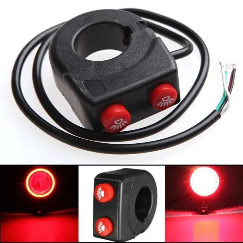 22mm Handlebar Horn and Headlight Combination Button Switch for Motorcycle E-bike Scooter Universal Refit Accessories,motorcycle switch