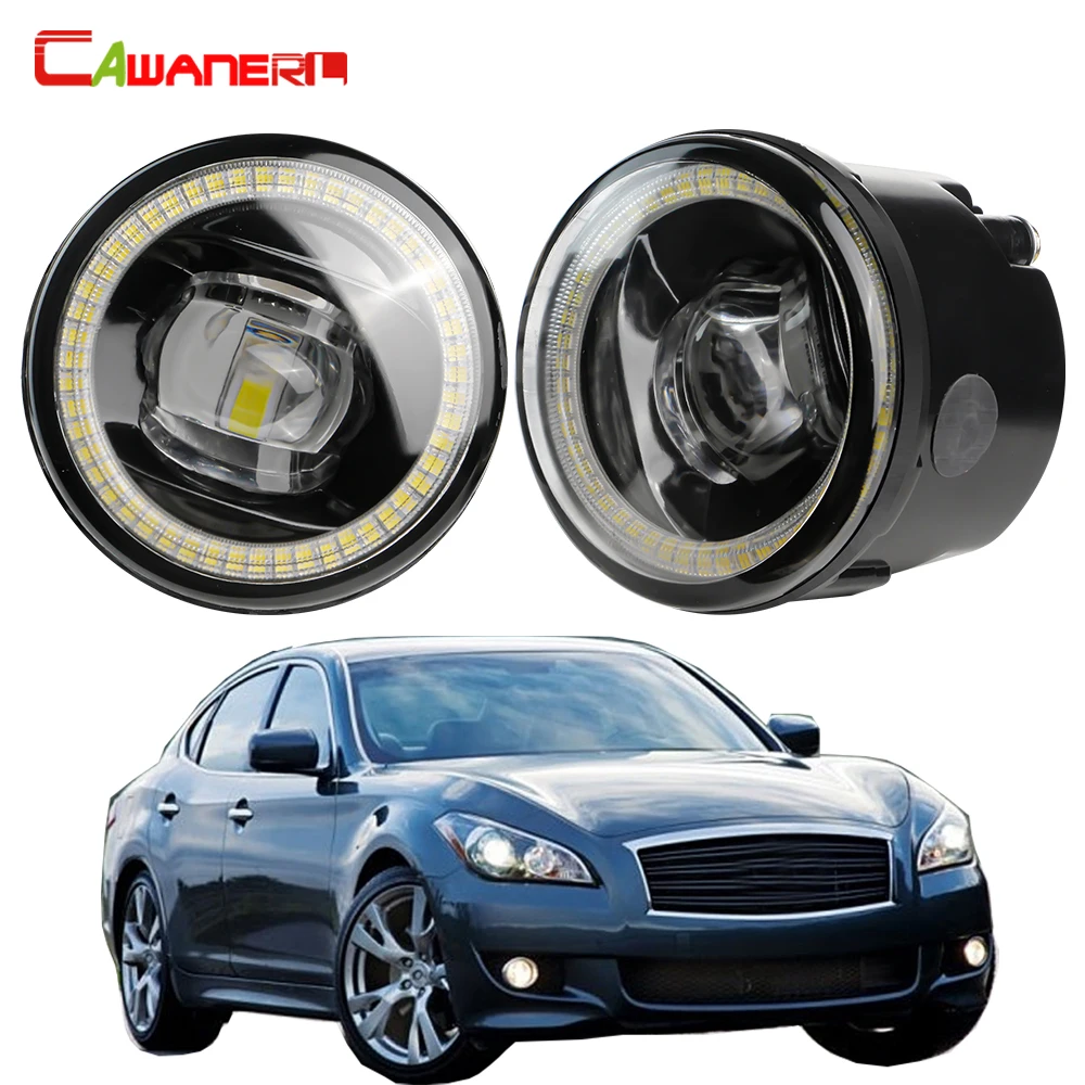 

2 Pieces H11 Car LED Lens Fog Light For Infiniti M M25 M37 M56 30W Angel Eye DRL Daytime Running Lamp 2011 2012 2013