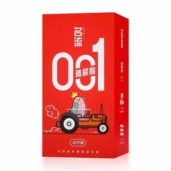 PERSONAGE Hot Feeling Ultra-thin 001 Hyaluronic Acid 20PCS Condoms Smooth Male Condom Delayed Ejaculation Adult Products 1
