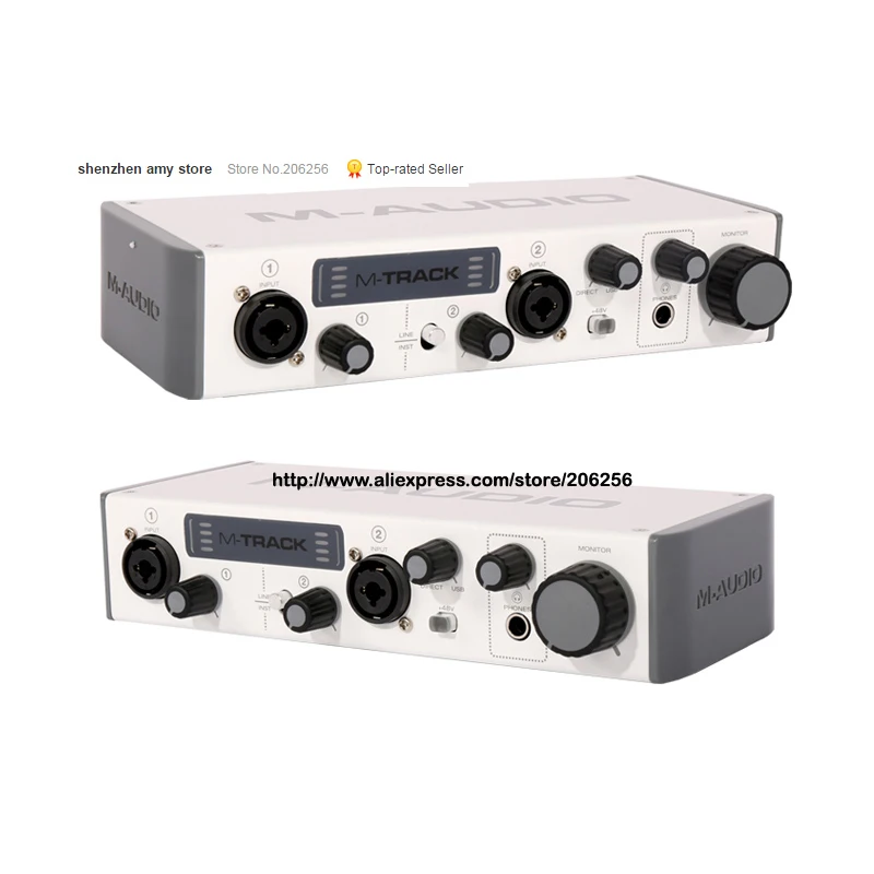 CARTE SON M-AUDIO M-Track 2X2 C-Series - Interface Audio EUR 69,00 -  PicClick FR