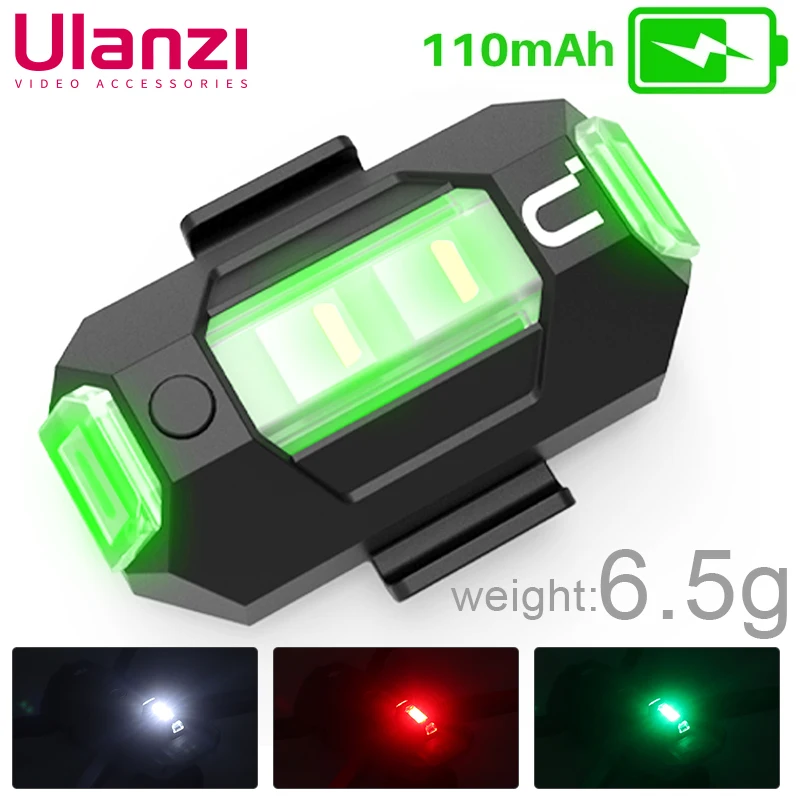 

Универсальное стробоскопическое освещение Ulanzi DR-02 для дрона DJI Mini 3 PRO 2 Mavic Air 2, заряжаемое устройство для ночного летательного аппарата, аксессуары для дрона против столкновений