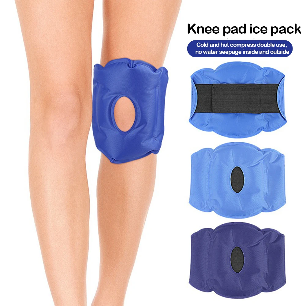 1PC Adjustable Reusable Wrap Pain Relief Therapy Knee Patch Heat Gel Pack Sports Injuries Hot And Cold Ice Breathable knee patch