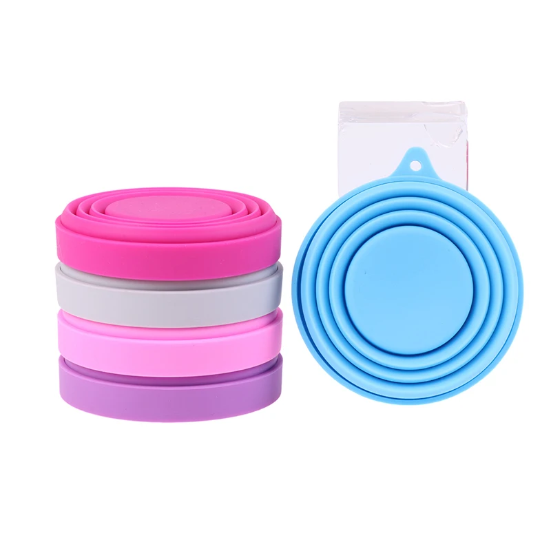Menstrual Cup 1 PC Portable Menstrual Cup Collapsible Medical Grade Silicone Period Cup Reusable Sterilizing Feminine Hygiene Product