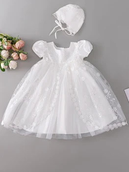 Abito da bambina Nuova collezione Moda Ragazze Elegante abito per bambini Abito lungo in raso per festa di compleanno