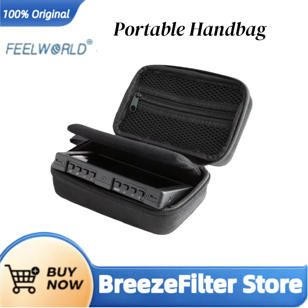 Feelworld F6PLUS F5PROV2 FW568 F570 4.5-6 필드 모니터용 블랙 케이스를 운반하는 Feelworld 휴대용 핸드백