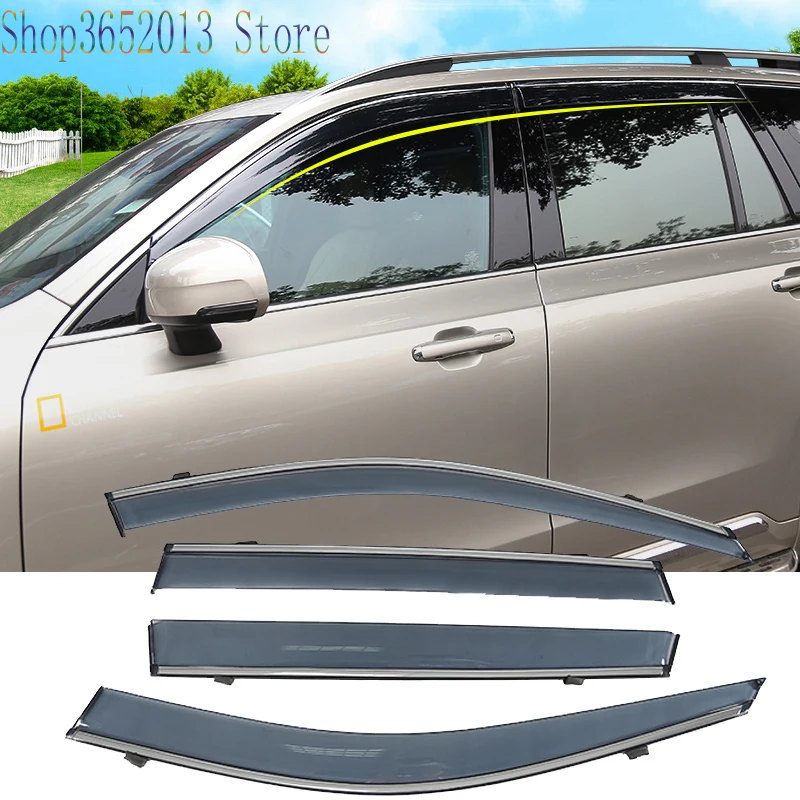 For Volvo Xc90 20152020 Car Vent Window Visors Shades Shade Visor Rain Guards Car Styling