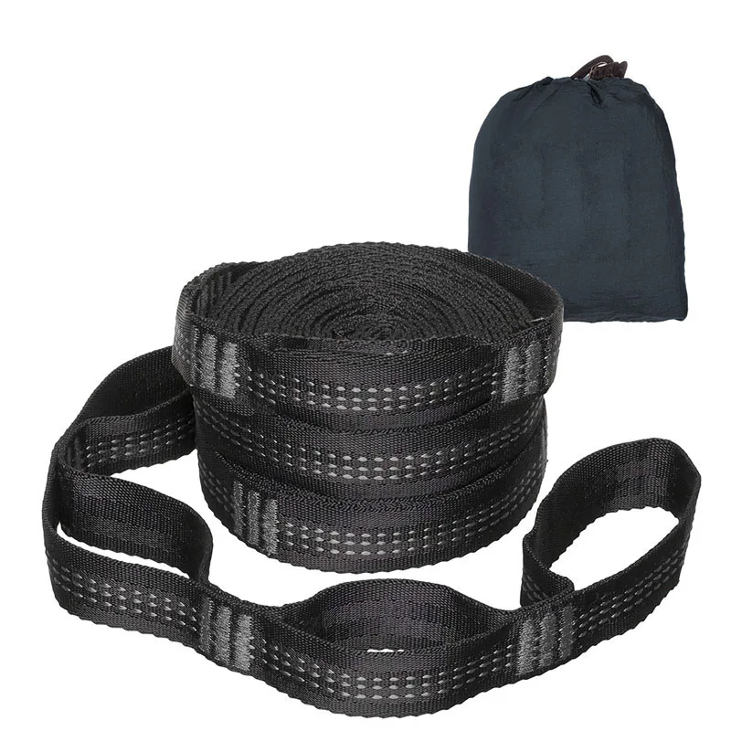 2PCS Hammock Straps& Belts  Extra Strong & Lightweight Ropes and 600 LBS Breaking Strength, No Stretch Polyester 