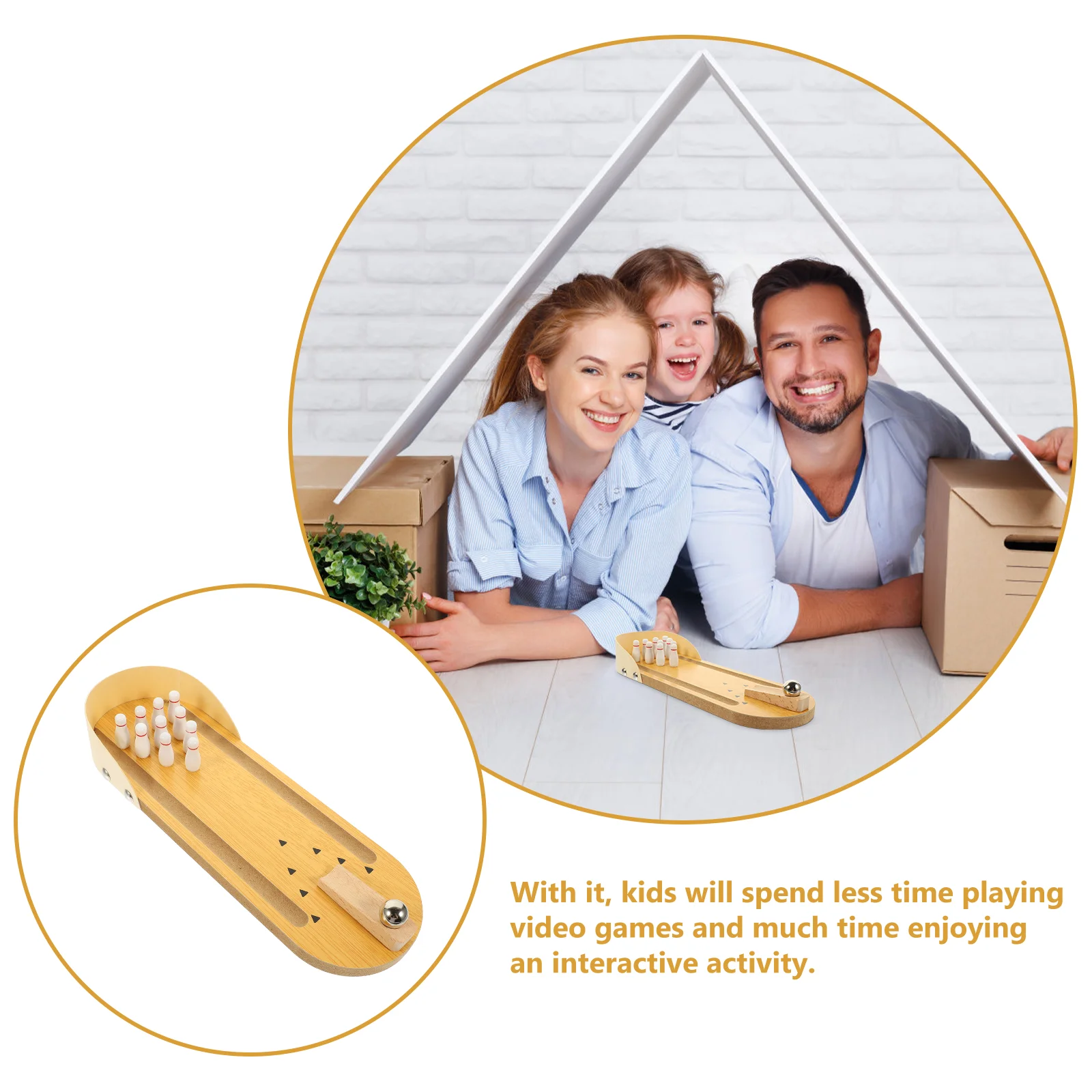 Bowling Accessories Anti-Alzheimer's Live Desktop Mini Bowling Elderly Game Toy Interactive Wooden Alzheimers Toys for Adults Abs Activities