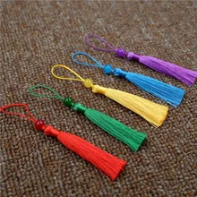 

7CM Tassel Ear Retro Fan Pendant New Chinese Style Bead Pendant Material Hanging Jewelry Bookmark Pendant