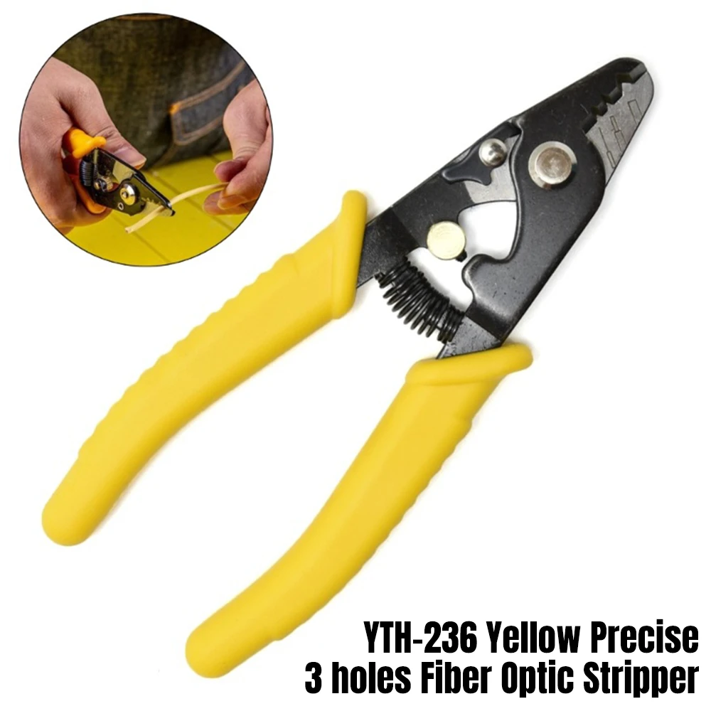 Precise 3 Holes Fiber Optic Stripper Stripping Tool For NBN Wire Cable Tools