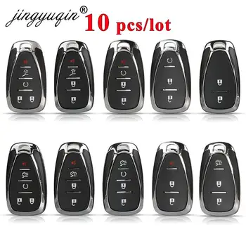 Keyforkess 10pcs Smart Remote Key Shell sostituzione per Chevrolet Cruze Malibu Camaro 2/3/4/5 pulsanti chiavi Fob Body Housing