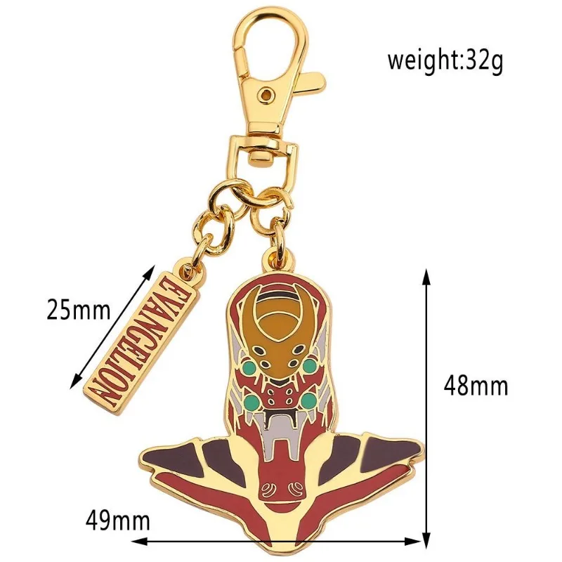 Evangelion Creative Cartoon Animation Decorative Zinc Alloy Keychain Pendant